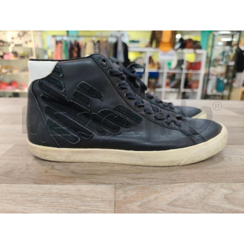 SCARPE UOMO EMPORIO ARMANI NERE ALTE | Mercatino dell'Usato Pomezia 1