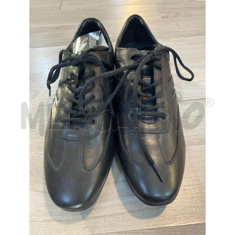 SCARPE UOMO GEOX IN PELLE NERE AFFUSOLATE | Mercatino dell'Usato Pomezia 2