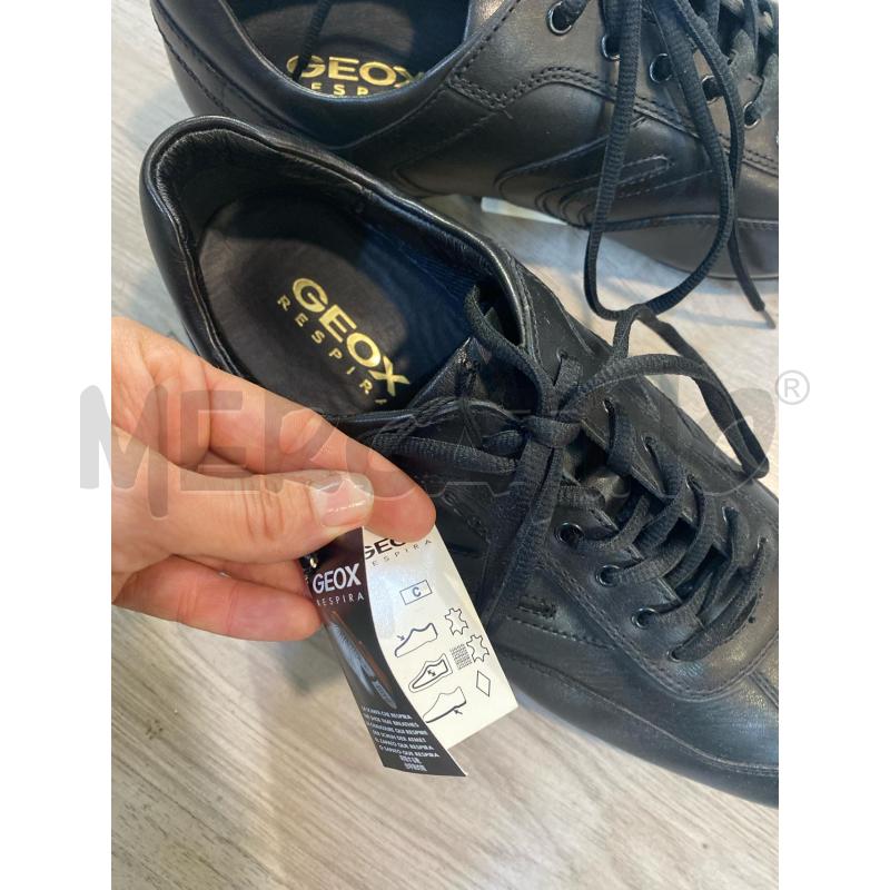 SCARPE UOMO GEOX IN PELLE NERE AFFUSOLATE | Mercatino dell'Usato Pomezia 5