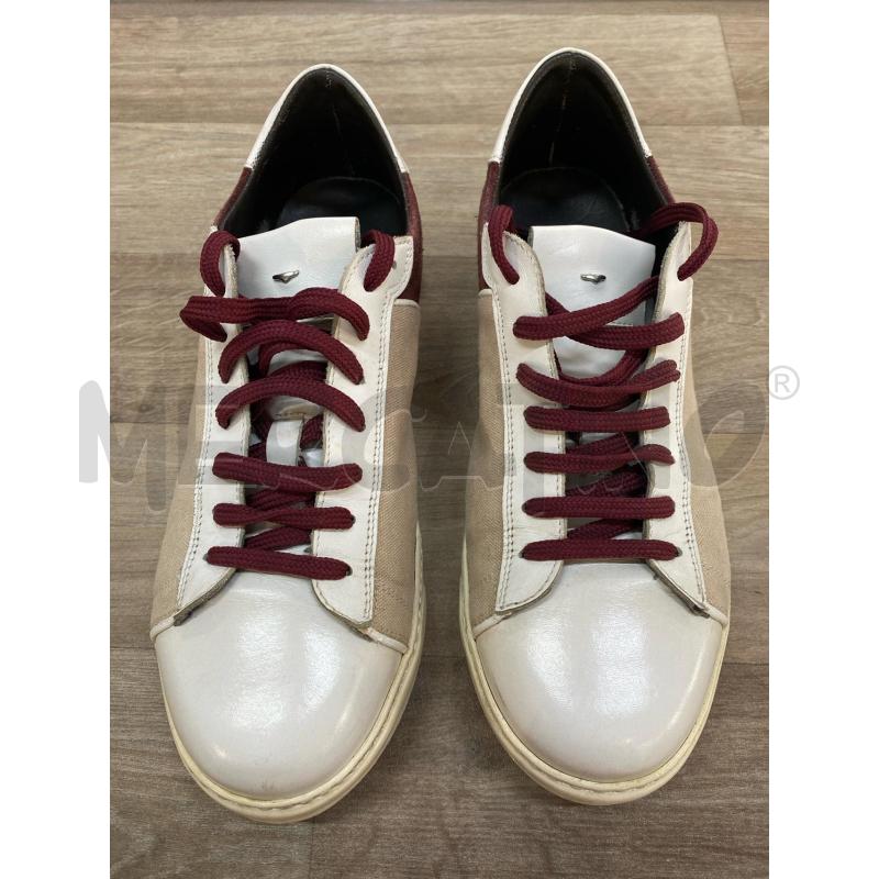 SCARPE UOMO GUARDIANI BIANCA BORDEAUX  | Mercatino dell'Usato Pomezia 1