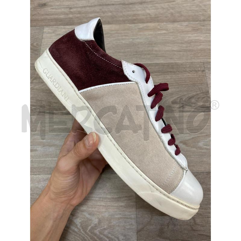SCARPE UOMO GUARDIANI BIANCA BORDEAUX  | Mercatino dell'Usato Pomezia 2