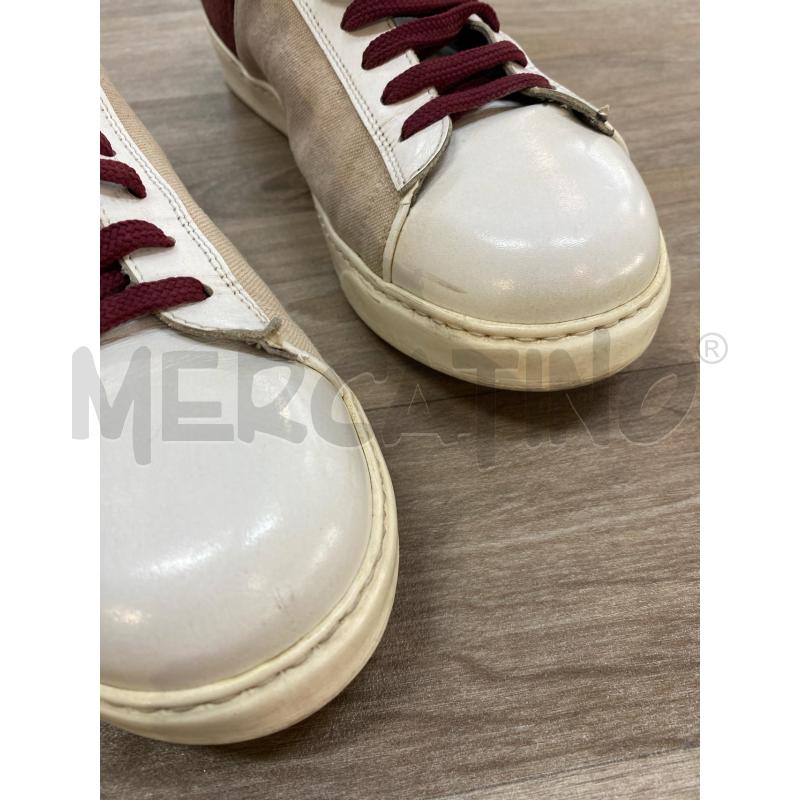 SCARPE UOMO GUARDIANI BIANCA BORDEAUX  | Mercatino dell'Usato Pomezia 3