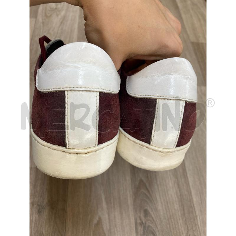 SCARPE UOMO GUARDIANI BIANCA BORDEAUX  | Mercatino dell'Usato Pomezia 4