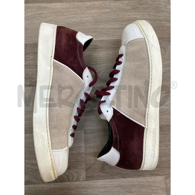 SCARPE UOMO GUARDIANI BIANCA BORDEAUX  | Mercatino dell'Usato Pomezia 5