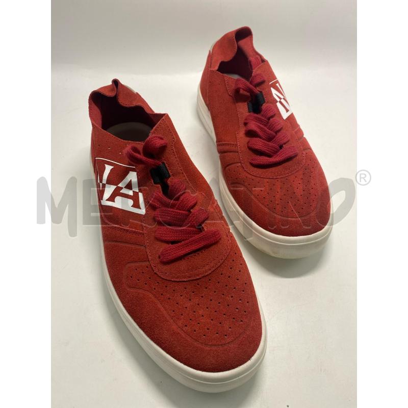 SCARPE UOMO NAPAPIJRI ROSSE PELLE | Mercatino dell'Usato Pomezia 1