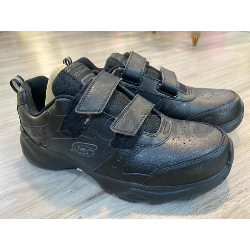 SCARPE UOMO NERE STRAPPI SKECHERS | Mercatino dell'Usato Pomezia 1