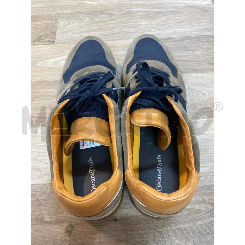 SCARPE UOMO OSCAR & THAIS SCAMOSCIATE MARRONI TELA BLU ECOPELLE | Mercatino dell'Usato Pomezia 3