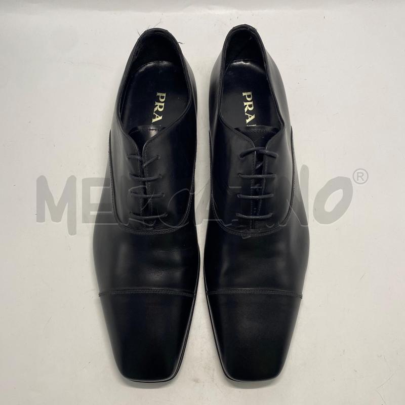 SCARPE UOMO PRADA NERE IN PELLE N.8.5 | Mercatino dell'Usato Pomezia 1