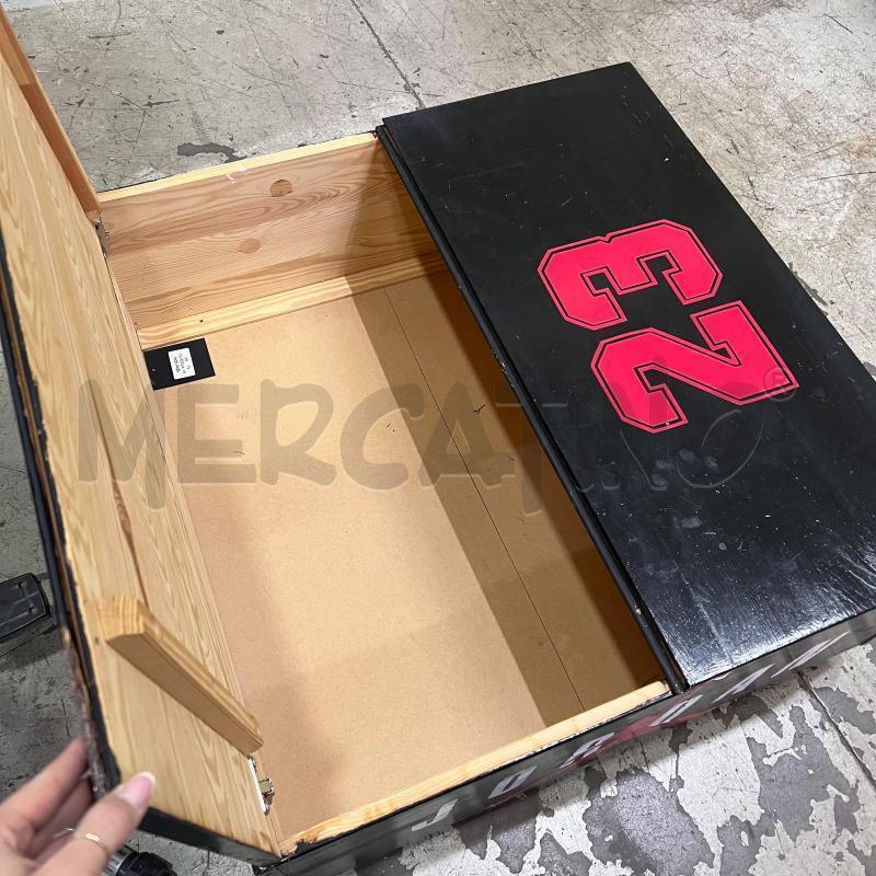 SCATOLA NIKE IN LEGNO CONTENITORE NERA ROSSA | Mercatino dell'Usato Pomezia 3