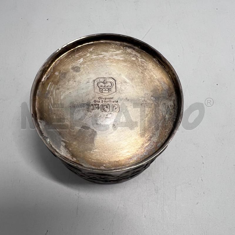 SCATOLINA ORIGINAL SHEFFIELD TONDE FANTASIA SQUAME BUCHERELLATA DM.7CM | Mercatino dell'Usato Pomezia 3