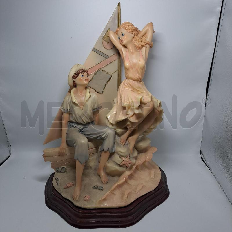 SCULTURA CLAUDIO VIVIAN RAGAZZI BARCA VELA | Mercatino dell'Usato Pomezia 1