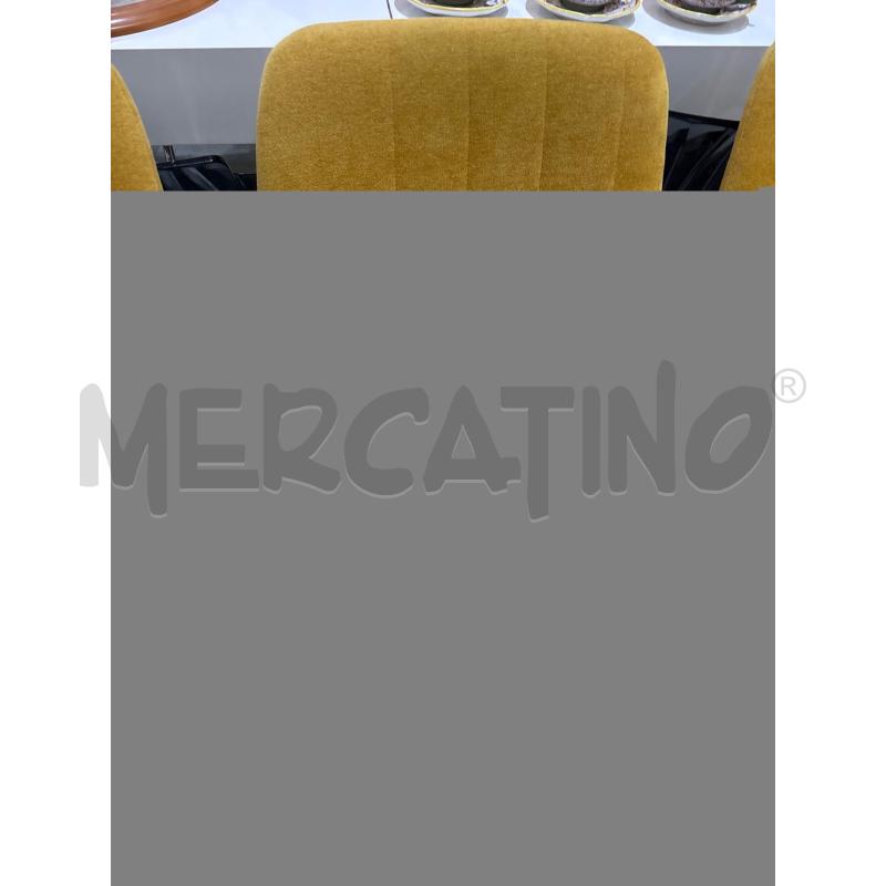 SEDIA MODERNA SENAPE PEZZI 4 | Mercatino dell'Usato Pomezia 3