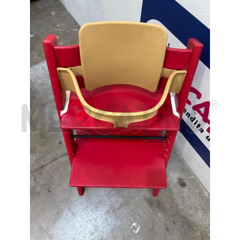 SEGGIOLONE TRIPP TRAPP STOKKE ROSSO + BABY SET | Mercatino dell'Usato Pomezia 2