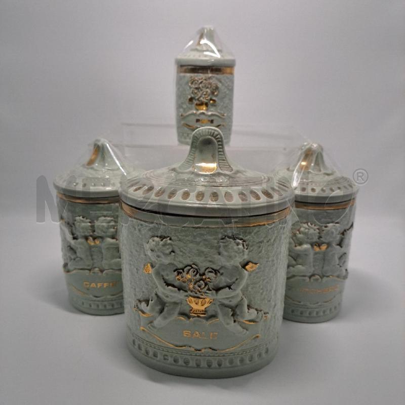SET ANTICHI BARATTOLI DA CUCINA CERAM | Mercatino dell'Usato Pomezia 1