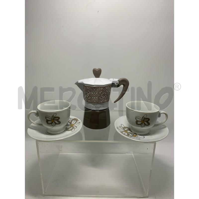 SET CAFFETTIERA+2 TAZZINE CLARALUNA | Mercatino dell'Usato Pomezia 1