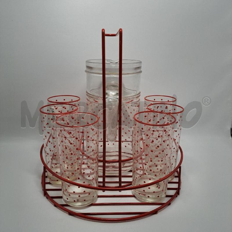 SET DA BIBITA VNTG VETRO 6 BICCHIERI+ CARAFFA | Mercatino dell'Usato Pomezia 3