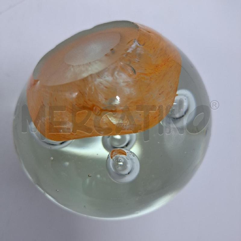 SFERA VETRO BOLLE SFUMATURE ARANCIONE | Mercatino dell'Usato Pomezia 4