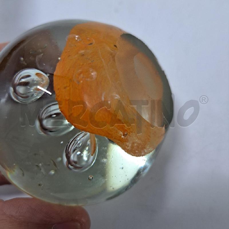 SFERA VETRO BOLLE SFUMATURE ARANCIONE | Mercatino dell'Usato Pomezia 5