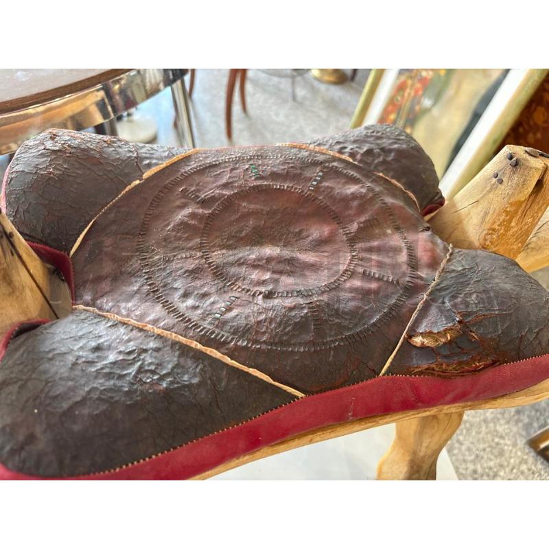 SGABELLO CAMMELLO LEGNO C/CUSCINO | Mercatino dell'Usato Pomezia 2