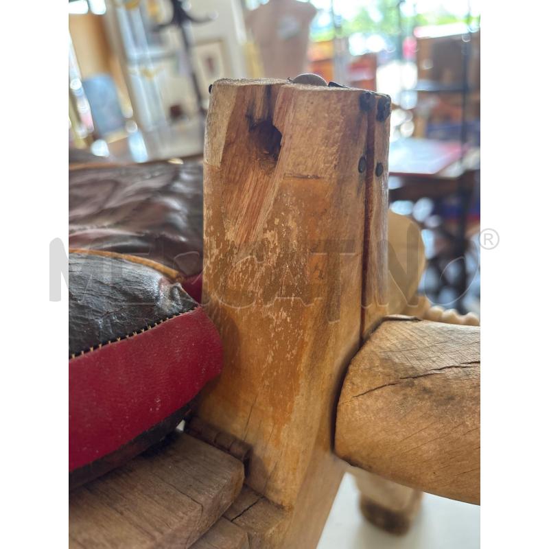 SGABELLO CAMMELLO LEGNO C/CUSCINO | Mercatino dell'Usato Pomezia 4