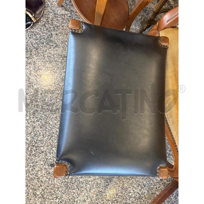 SGABELLO ECO PELLE NERA GRANDE | Mercatino dell'Usato Pomezia 2