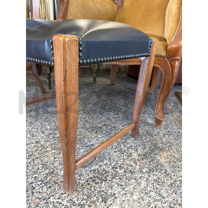 SGABELLO ECO PELLE NERA GRANDE | Mercatino dell'Usato Pomezia 3
