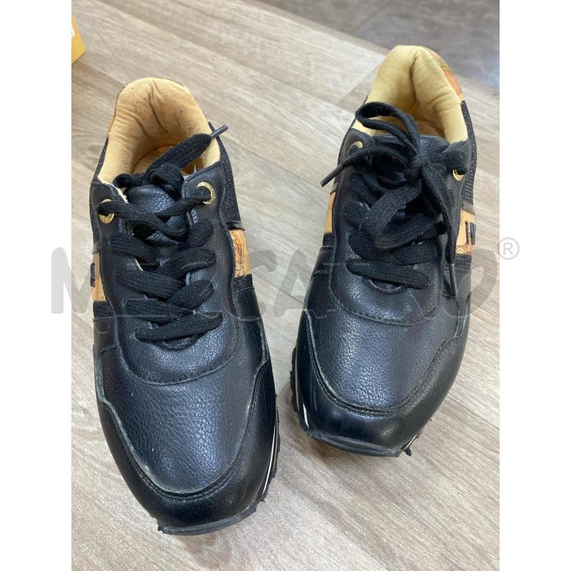 SNEAKERS DONNA 1 CLASSE NERE BEIFGE SIMILPELLE | Mercatino dell'Usato Pomezia 2