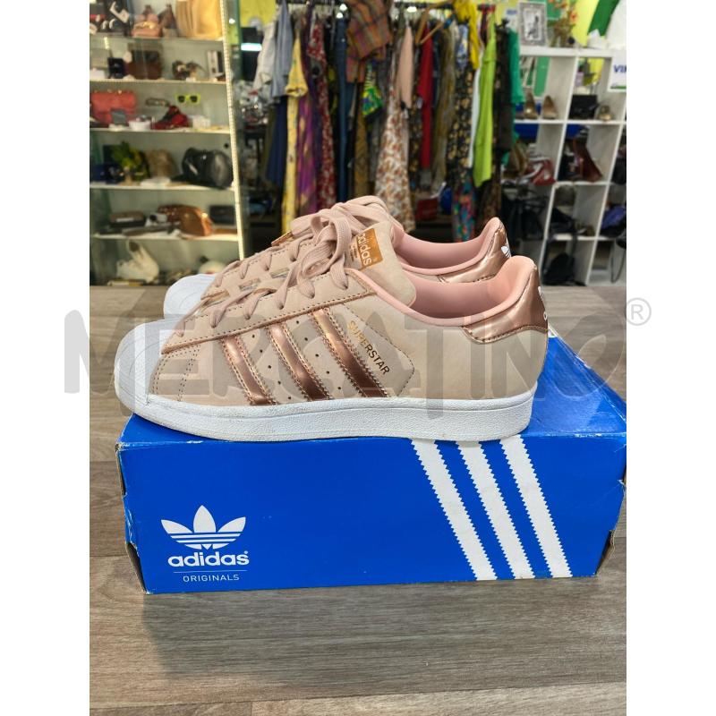 SNEAKERS DONNA ADIDAS SUPERSTAR ROSA INSERTI METALLIZZATI | Mercatino dell'Usato Pomezia 1