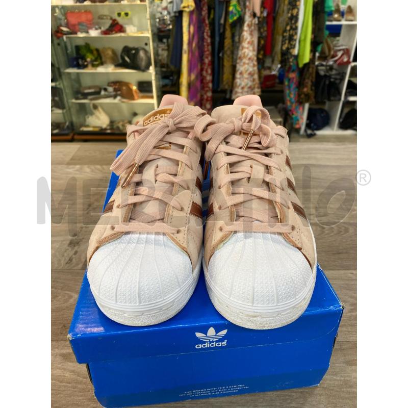 SNEAKERS DONNA ADIDAS SUPERSTAR ROSA INSERTI METALLIZZATI | Mercatino dell'Usato Pomezia 2