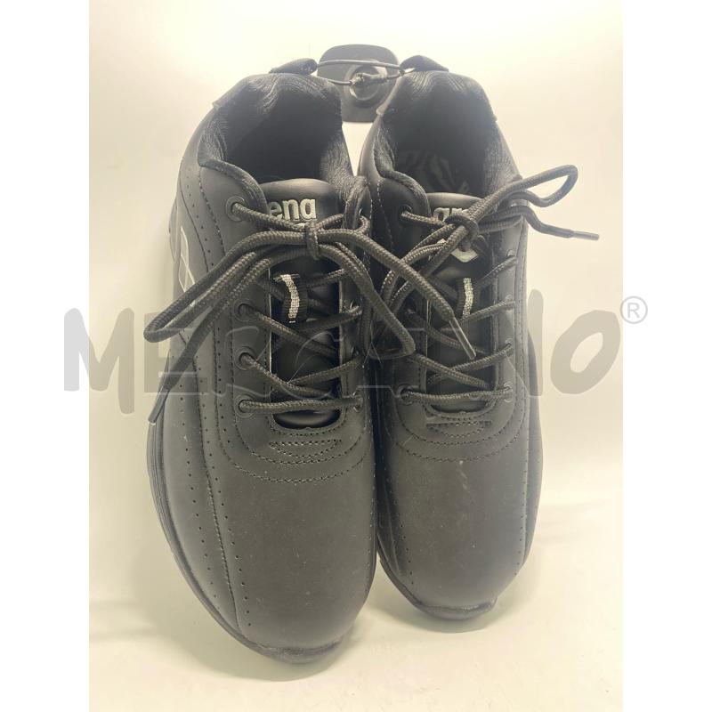 SNEAKERS DONNA ARENA SIMILPELLE TOTAL BLACK SOLETTA ZEBRATA | Mercatino dell'Usato Pomezia 4