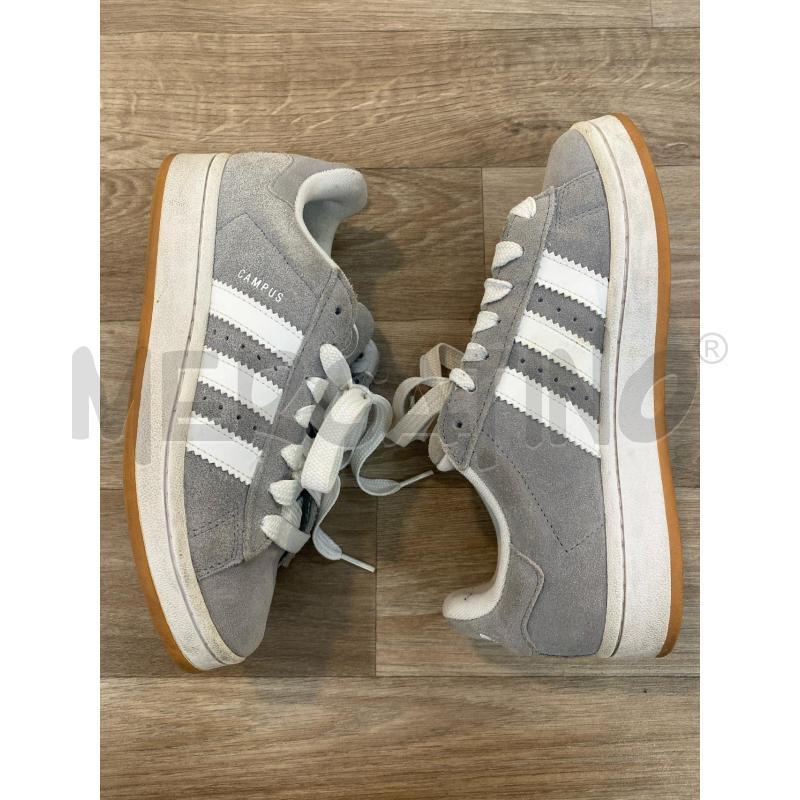 SNEAKERS DONNA CAMPUS PELLE SCAMOSCIATA GRIGIO CHIARO | Mercatino dell'Usato Pomezia 3