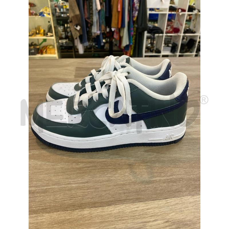 SNEAKERS DONNA NIKE AIR BIANCA VERDE FASCIA BLU  | Mercatino dell'Usato Pomezia 1