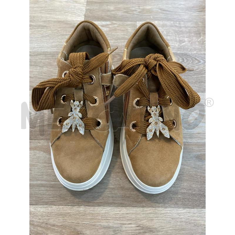 SNEAKERS DONNA PATRIZIA PEPE SCAMOSCIATE MARRONE STRASS | Mercatino dell'Usato Pomezia 2