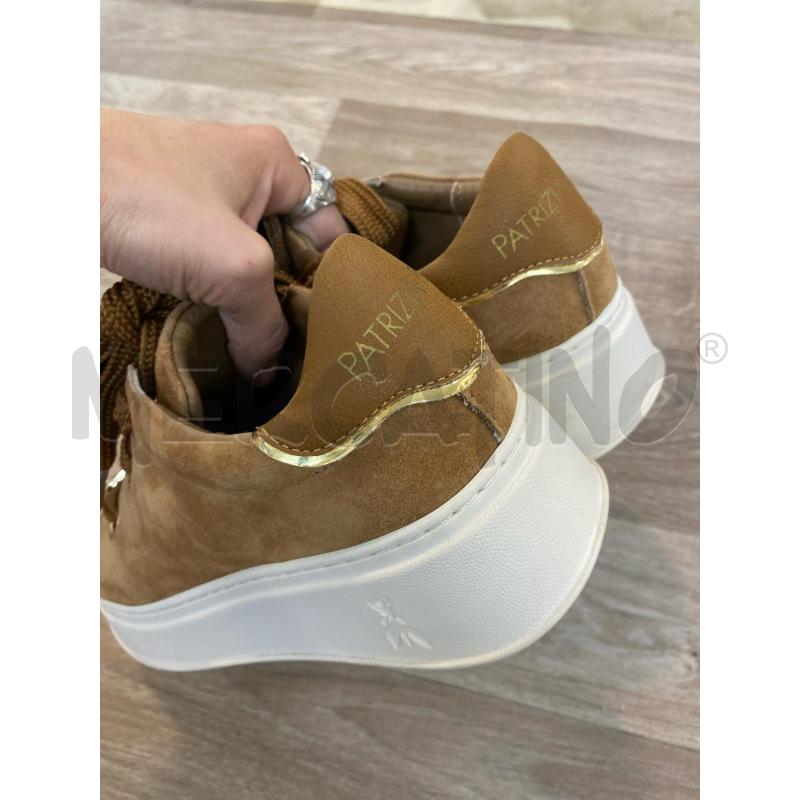 SNEAKERS DONNA PATRIZIA PEPE SCAMOSCIATE MARRONE STRASS | Mercatino dell'Usato Pomezia 4