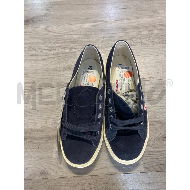 SNEAKERS DONNA SUPERGA BLU SCURO SCAMOSCIATE | Mercatino dell'Usato Pomezia 2