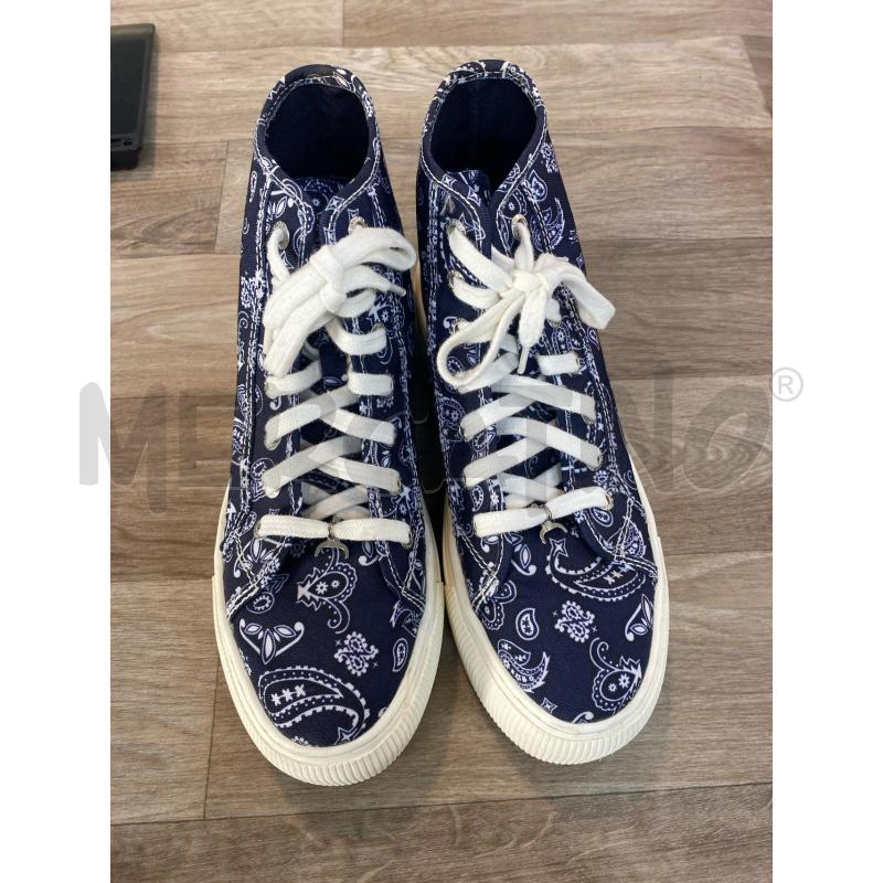 SNEAKERS DONNA WINDSORSMITH PLATFORM TESSUTO BLU FANTASIA CASHMERE | Mercatino dell'Usato Pomezia 2