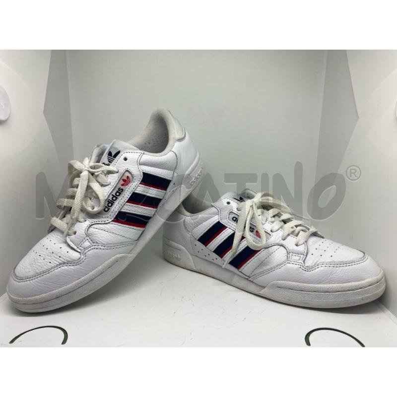 SNEAKERS UOMO ADIDAS CONTINENTAL 80 STRIPES J BIANCHE | Mercatino dell'Usato Pomezia 1