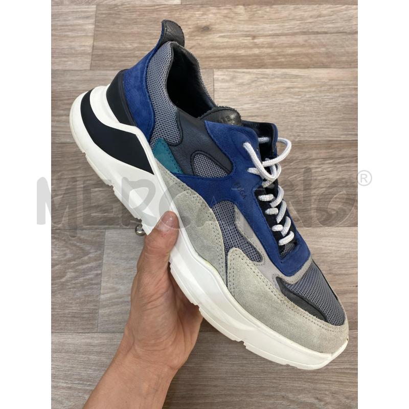 SNEAKERS UOMO D.A.T.E. FUGA BLU/GRIGIO CHIARO | Mercatino dell'Usato Pomezia 1