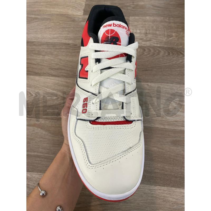 SNEAKERS UOMO NEW BALANCE 550 SEA SALT TRUE RED | Mercatino dell'Usato Pomezia 2