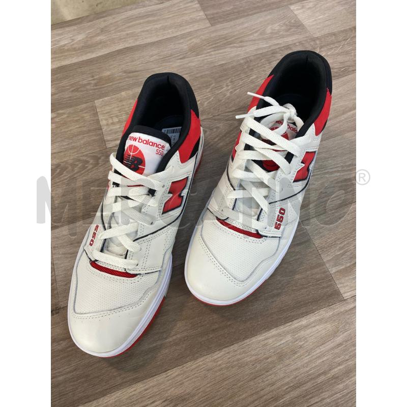 SNEAKERS UOMO NEW BALANCE 550 SEA SALT TRUE RED | Mercatino dell'Usato Pomezia 3