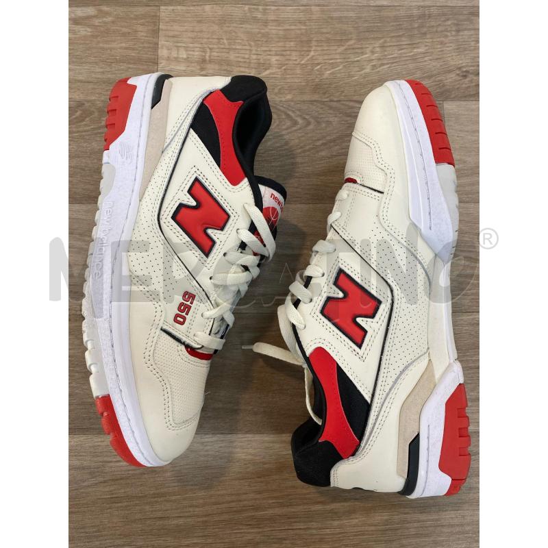 SNEAKERS UOMO NEW BALANCE 550 SEA SALT TRUE RED | Mercatino dell'Usato Pomezia 5