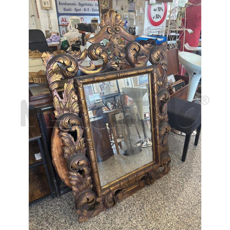 SPECCHIO GRANDE CORNICE LEGNO ORO  | Mercatino dell'Usato Pomezia 1