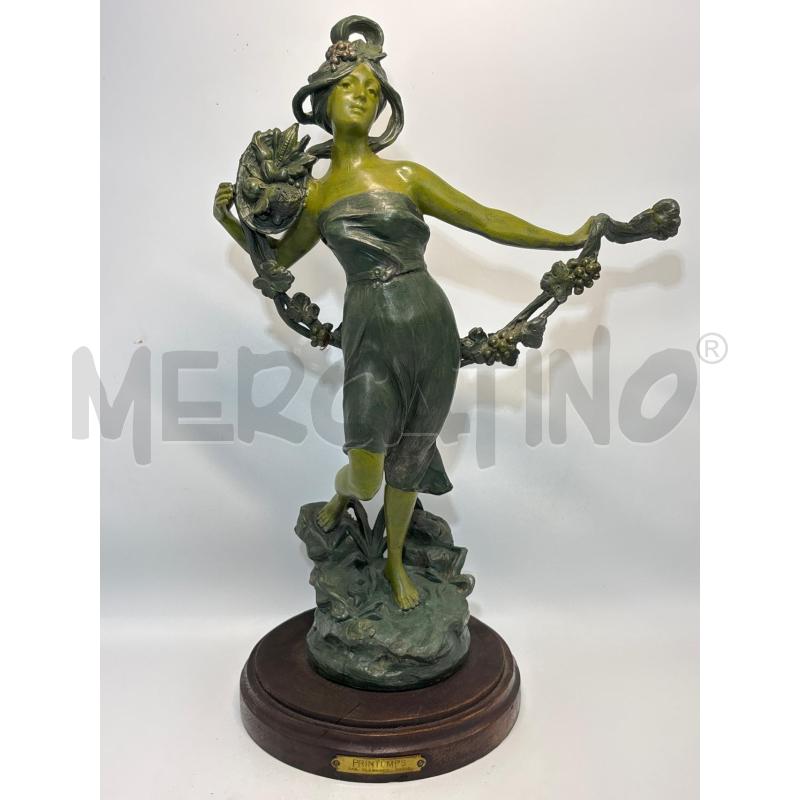 STATUINA ART NOUVEAU PRINTEMPS PAR CLEMENCE 39 CM | Mercatino dell'Usato Pomezia 1