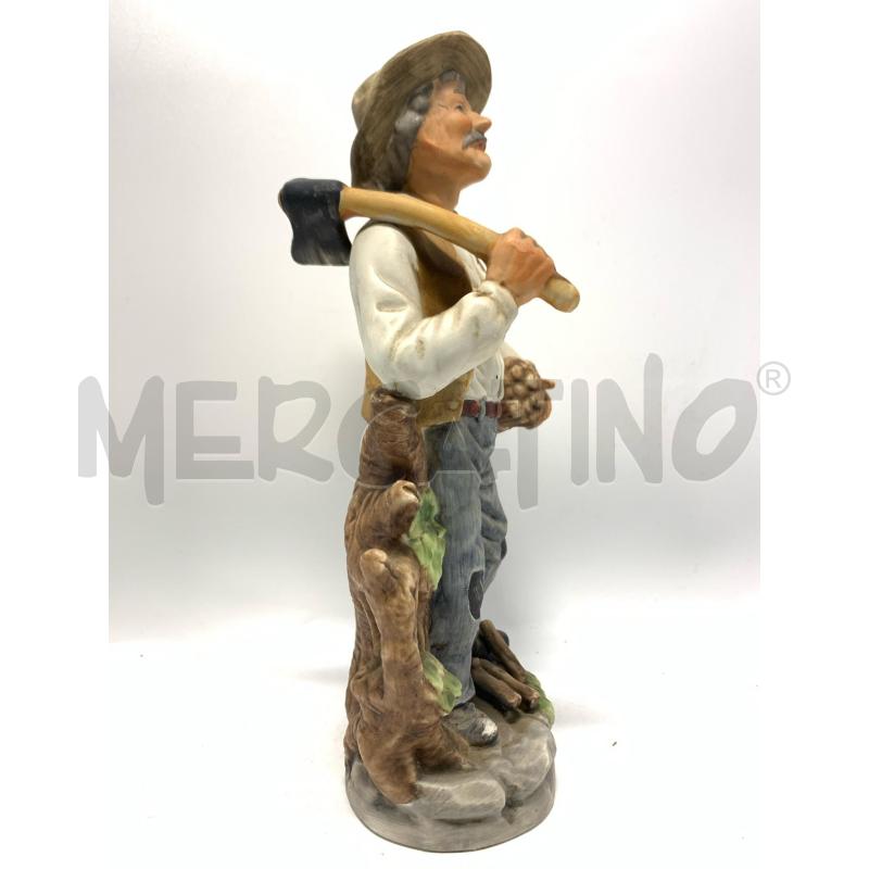 STATUINA BOSCAIOLO CERAMICA 20 CM | Mercatino dell'Usato Pomezia 2