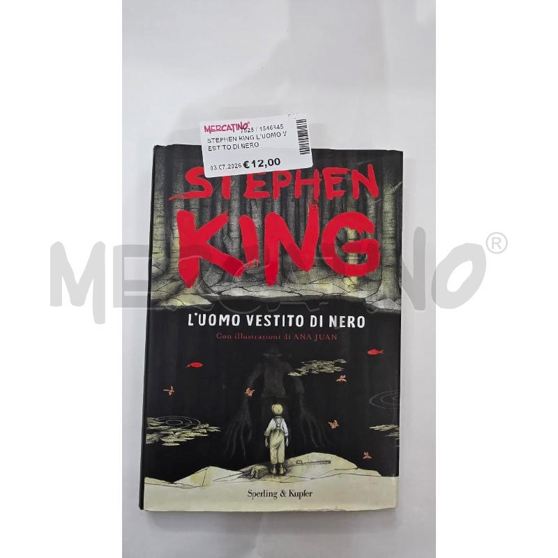 STEPHEN KING L'UOMO VESTITO DI NERO | Mercatino dell'Usato Pomezia 1