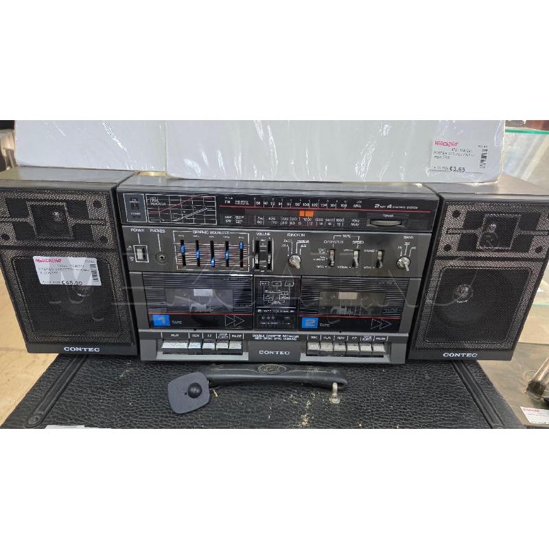 STEREO CASSETTE BOMBOX CONTEC | Mercatino dell'Usato Pomezia 1
