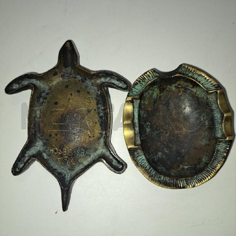TARTARUGA POSACENERE BRONZO VNTG GES. GESCH | Mercatino dell'Usato Pomezia 3