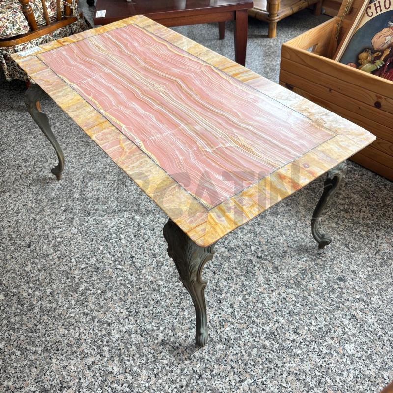 TAVOLINO SALOTTO ONICE B/METALLO | Mercatino dell'Usato Pomezia 1