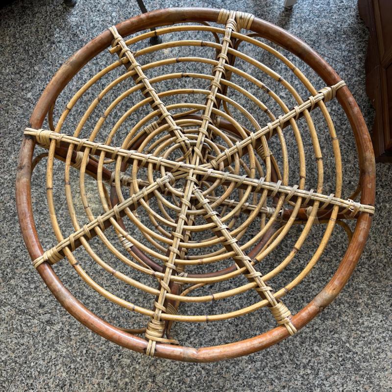 TAVOLINO TONDO BAMBU | Mercatino dell'Usato Pomezia 2
