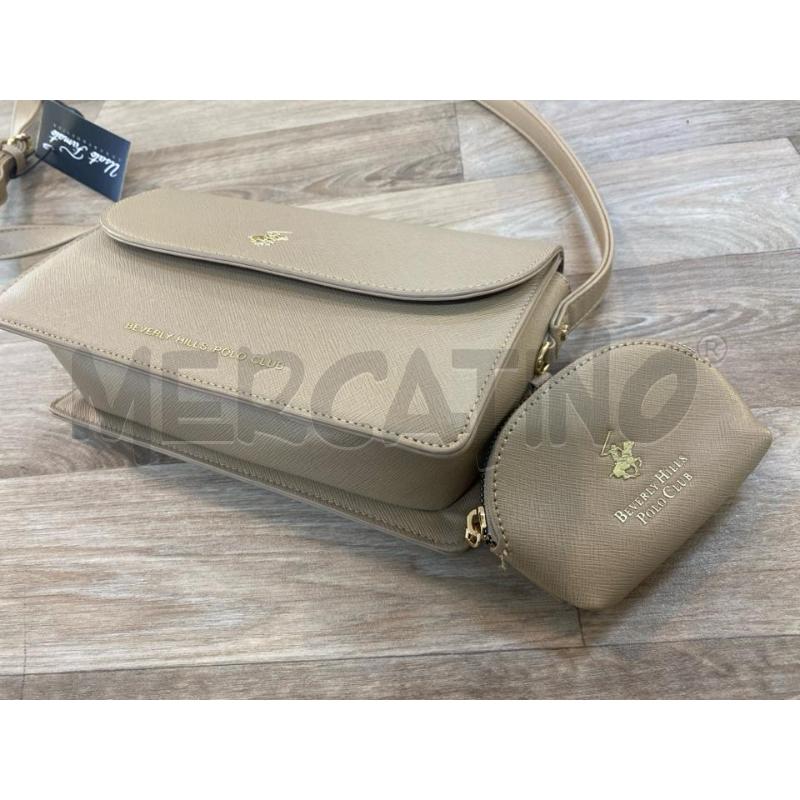 TRACOLLA DONNA BEIGE BEVERLY HILLS POLO CLUB +PORTAMONETE | Mercatino dell'Usato Pomezia 5